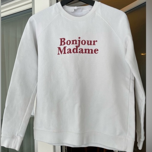 Sezane x Hôtel Magique Bonjour Madame sweatshirt M - Picture 2 of 4